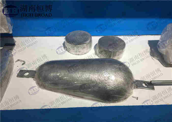 Anodo del magnesio dello zinco dell'alluminio di corrosione dello zinco di ASTM B418-95 99% anti dei lingotti puri dell'anodo