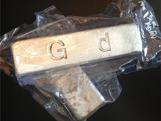 Metallo del gadolinio della terra rara del metallo del gadolinio di purezza 99,5 per l'additivo