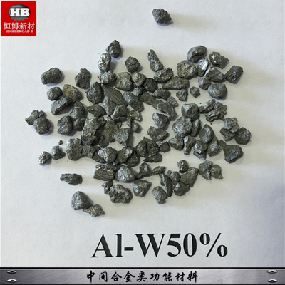 Il Master di alluminio polveri del tungsteno di AlW50% dei granelli della lega per aggiungere le leghe del metallo, migliora la prestazione della lega di alluminio