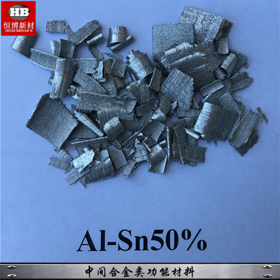 La lega matrice di AlSn50% Chips Aluminium Tin 10-50% per grano raffinare, migliora la prestazione delle proprietà della lega di alluminio