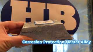 Presenta il lingotto in lega di magnesio e bario della lega principale di alluminio MgBa10 per la protezione catodica