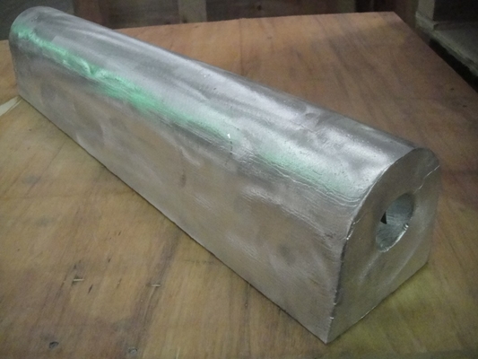 Lega di alluminio dell'anodo del lingotto del magnesio sacrificale su ordinazione di CP PIIC per la costruzione di Heater Treater Offshore Onshore Steel