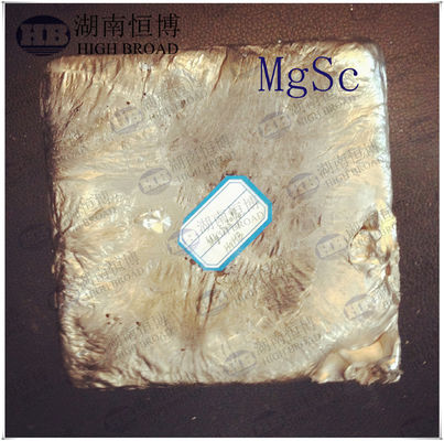 Magnesium Scandium Master Alloy Ingot with Customizable Scandium Content (2-10%) for Grain Refinement and Precipitation Strengthening