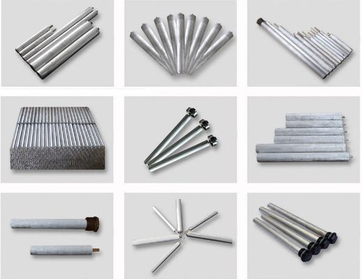 21 mm Lega di alluminio 3 segmenti Anode Rod 1000 mm Bolt-Together Design per caldaie commerciali