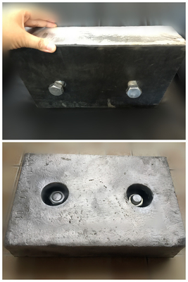 Anodo di magnesio in lega AZ / HP per la protezione dalla corrosione
