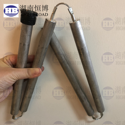 Lunghezza 44 Anodo di alluminio FLEX 44 con tappi di acciaio esessuale NPT 3/4