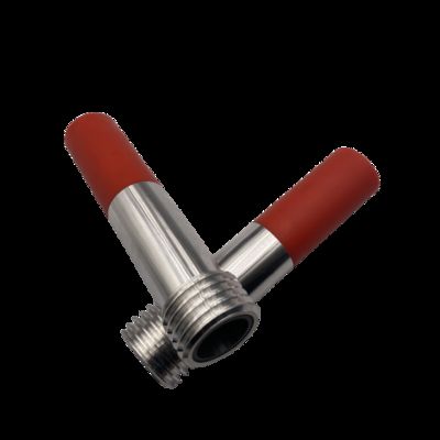 Ugello per sabbiatura in carburo di boro con filettatura grossa M14x1.5, durezza HRA 93+, e temperatura massima di 600°C
