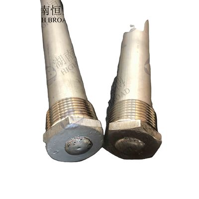 Flessibile Segmentato di Magnesio di Alta Purezza Anodo 36 pollici 0,9 pollici di diametro Core di acciaio a filo per serbatoi di pozzo profondo