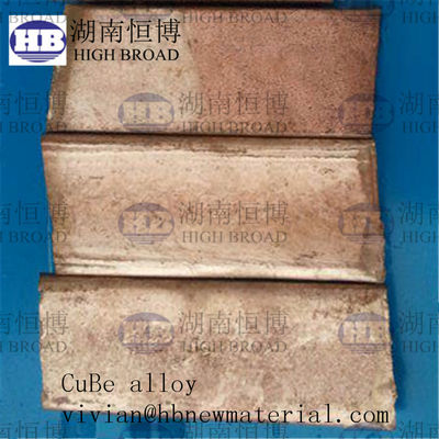 Lega madre di rame berillio con 3% 4% 5% di contenuto di berillio per proprietà meccaniche migliorate