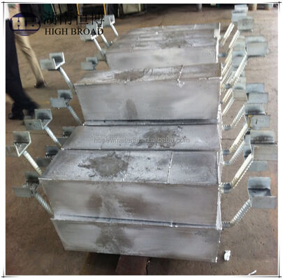 Tubo sotterraneo Anodo sacrificale di alluminio Pacchetto di riempimento 1200 mm 25 kg Legatura Al-Zn-In Protezione catodica sepolta