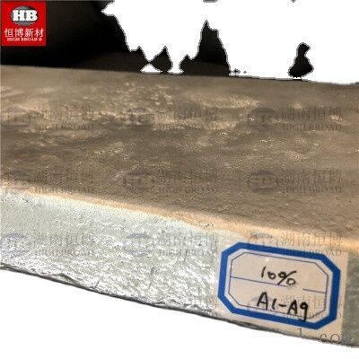 AlZn20 Lega Ingot Aluminio Zinc Master Alloy con 20% di zinco per la raffinazione dei cereali in forma di ingot