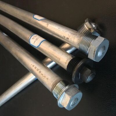 35 mm Lega di magnesio Heavy-Duty Hex Anode Rod M27 Thread 1200 mm grado marino per condensatore marino