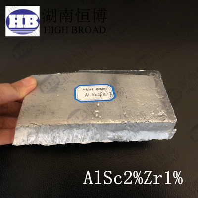 Aluminio Scandio Zirconio AlSc2Zr1 Leghe master di alluminio per fusioni metallurgiche di metalli di alluminio