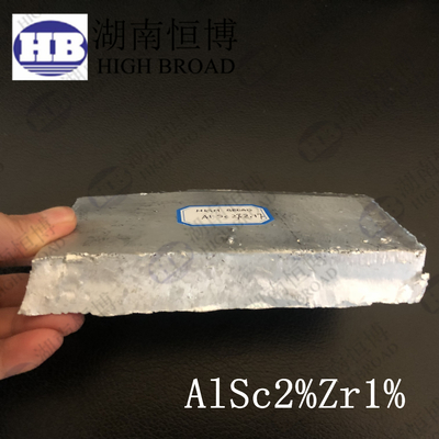 Aluminio Scandio Zirconio AlSc2Zr1 Leghe master di alluminio per fusioni metallurgiche di metalli di alluminio