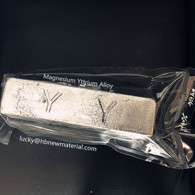 Magnesio Yttrio MgY30 MgY25 Master Alloy Ingot Grain Refiner per Aerospace Automotive Magnesium Casting