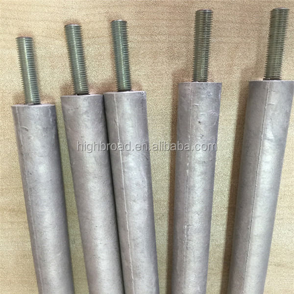 Scaldabagno Anodo sacrificale in alluminio 3/4 NPT Thread 900mm Lunghezza 2,5kg Al-Zn-Mg Sostituzione di lega