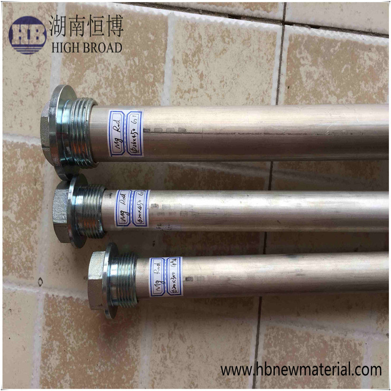 M1C High Potential Magnesium Anode Rod 44 Inch 3/4 NPT Cathodic Protection for Underground Storage Tank Pipeline