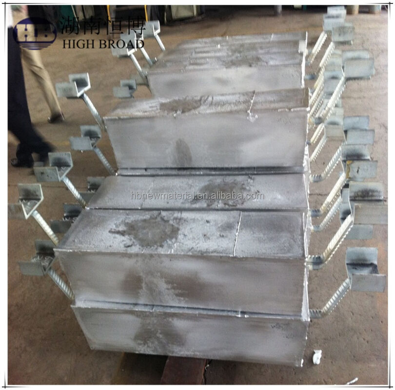 Tubo sotterraneo Anodo sacrificale di alluminio Pacchetto di riempimento 1200 mm 25 kg Legatura Al-Zn-In Protezione catodica sepolta