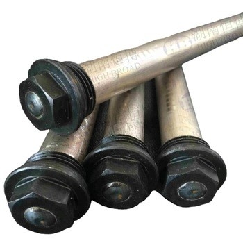 Stringhe anodiche di magnesio di estrusione fusa AZ31B Per scaldabagni elettrici AZ63C AZ63B con nucleo in acciaio esteso